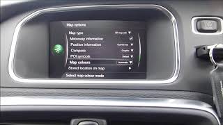 How to change the Navgation map on a Volvo V40 [upl. by Reffotsirhc]