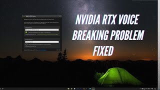 How To Fix Nvidia Rtx Voice Breaking Problem In Your Pc [upl. by Guilbert]