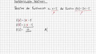 Funktionswerte berechnen [upl. by Lyrehs]