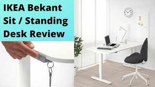 REVIEW IKEA Bekant Sit  Standing Desk REVIEW [upl. by Flavius]