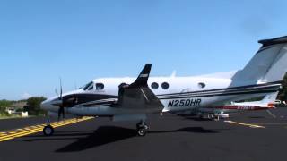 RARE King Air 250 start up and takeoff from Lakeway Airpark [upl. by Anisamoht]