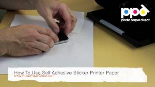 How To Use Self Adhesive Sticker Printer Paper [upl. by Ailsa71]