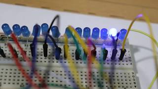 Part A Basic working of 4017  Cascade and make 25 LED chaser circuit [upl. by Enirehtakyram]