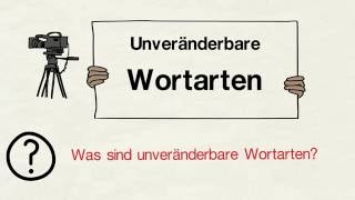 Unveränderbare Wortarten [upl. by Gannie321]