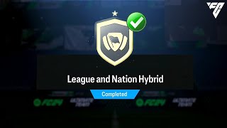 League and Nation Hybrid SBC Cheapest Solution  EAFC 24 [upl. by Arinay]