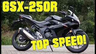 SUZUKI GSX250R TOP SPEED [upl. by Ellehsim]