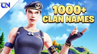 1000 BestCool Sweaty Clan Names 2020 Not Used  Join A Fortnite Clan [upl. by Ecinaej484]