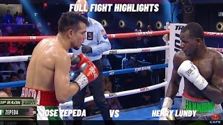 Zepeda vs Lundy  Full Fight Highlights [upl. by Kcirddot]