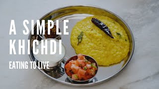 How to Make a Simple Khichdi  A Pressure Cooker Recipe [upl. by Llerdnod]