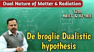 De Broglie Dualistic hypothesis  Dual nature of matter and radiation  12th physics [upl. by Nnil]