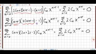 MATH220 Method of Frobenius Example 1 [upl. by Lynsey]