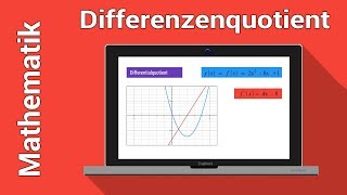 Ableitung Grundlagen  Differenzenquotient berechnen einfach erklärt [upl. by Philipa]