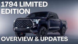 Limited Edition 1794 Toyota Tundra  Overview [upl. by Rramal]