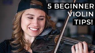 5 Things Every Beginner Violinist NEEDS to Know [upl. by Eidnak860]