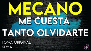 Mecano  Me Cuesta Tanto Olvidarte  Karaoke Instrumental [upl. by Annelise]