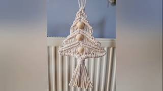 Choinka makrama  macrame christmas tree [upl. by Drofdeb]