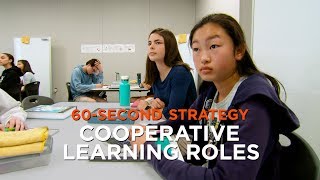 60 SecondStrategy Cooperative Learning Roles [upl. by Namrak]