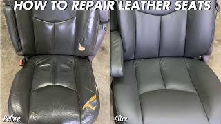 How to Correctly Repair Cracked and Damaged Leather or Vinyl Car Seats [upl. by Amle]