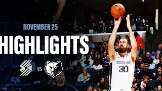 Memphis Grizzlies Highlights vs Portland Trail Blazers [upl. by Zullo]