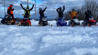 Snowmobile Trail Riding  UP Trip Part 1 [upl. by Iraam]