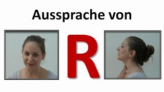 Deutsch lernen Aussprache von R im DeutschenGerman pronunciation of R learn German [upl. by Manouch]