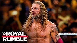 Edge returns at Royal Rumble and delivers vicious Spears Royal Rumble 2020 WWE Network Exclusive [upl. by Animlehliw]